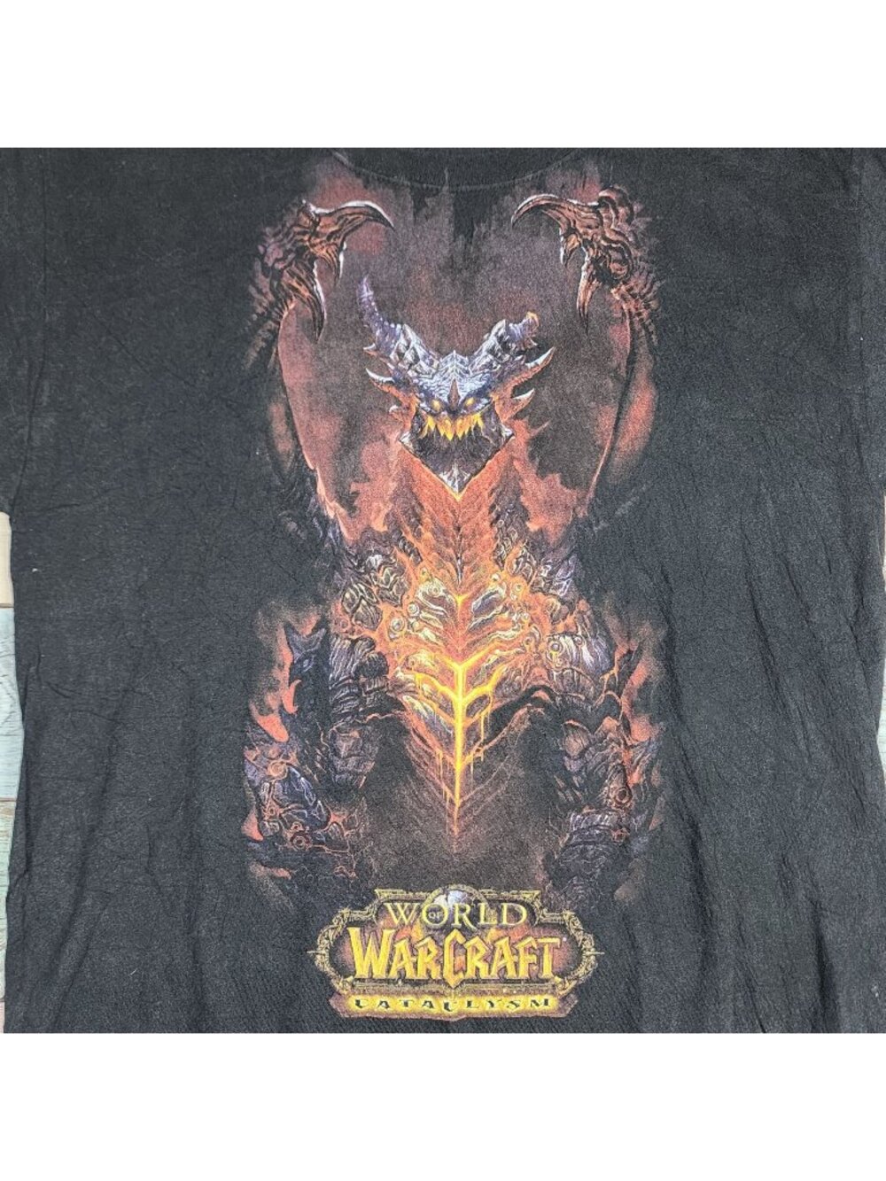 Blizzard World of Warcraft Cataclysm 2010 Video Game T Shirt, Men's Medium